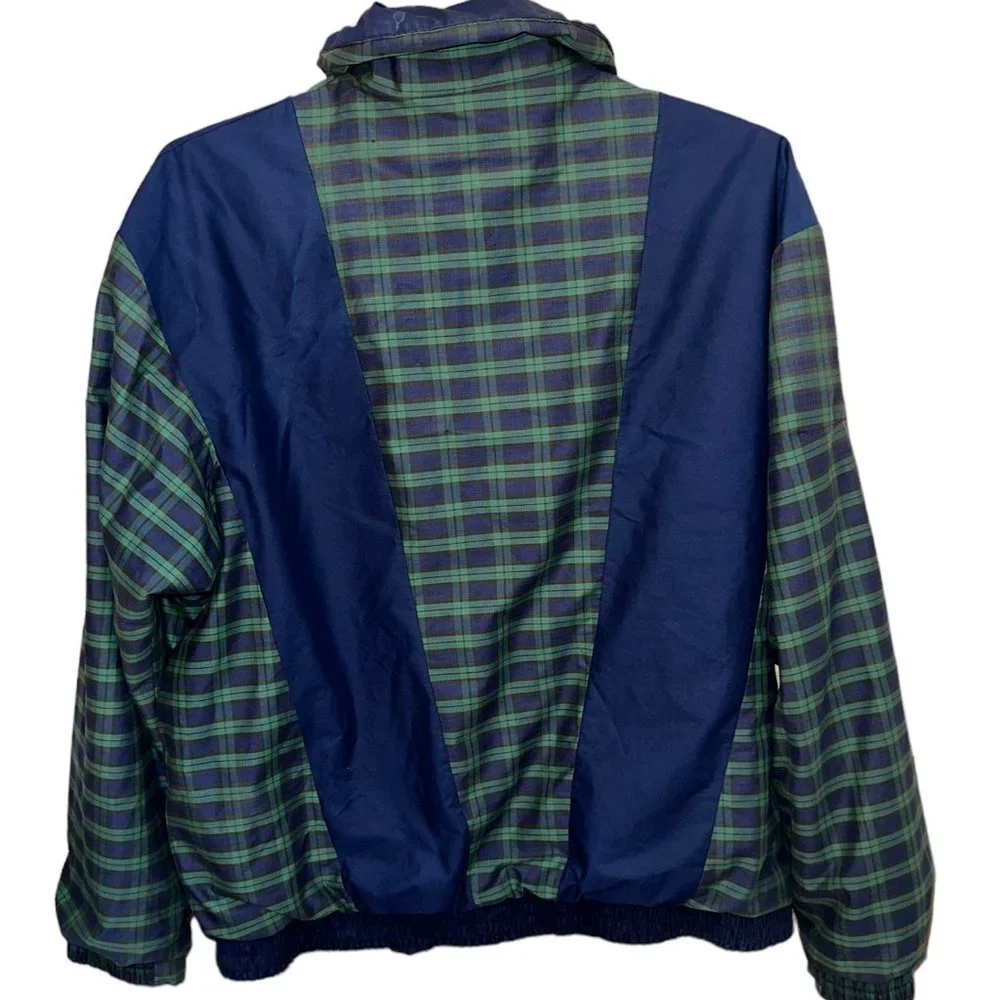 Men's Vintage ProQuip Waterproof Gore-Tex Golf Rain Coat Jacket Plaid Size Large